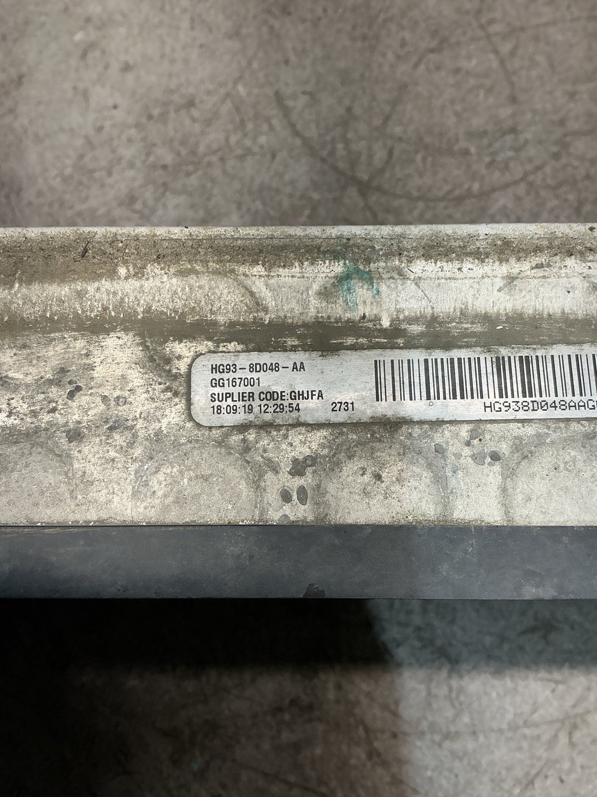 2020 Ford Endura CA- Intercooler- (TAG16660)