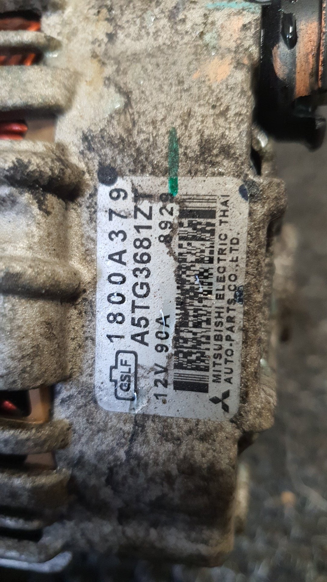 2015-2018 Mitsubishi Triton KK- Alternator- (TAG6729)