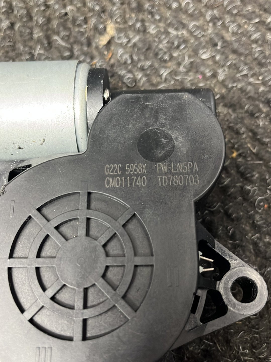 2010 Mazda CX-7 ER- Left Rear Window Reg Motor- (TAG9279)