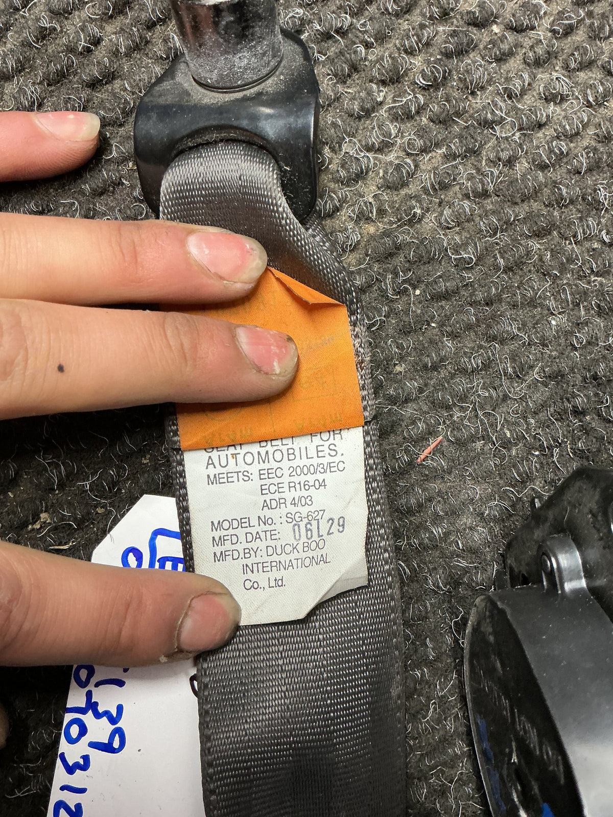 2007 Holden Captiva 7 2W095- Right Rear Seat belt- (TAG10781)