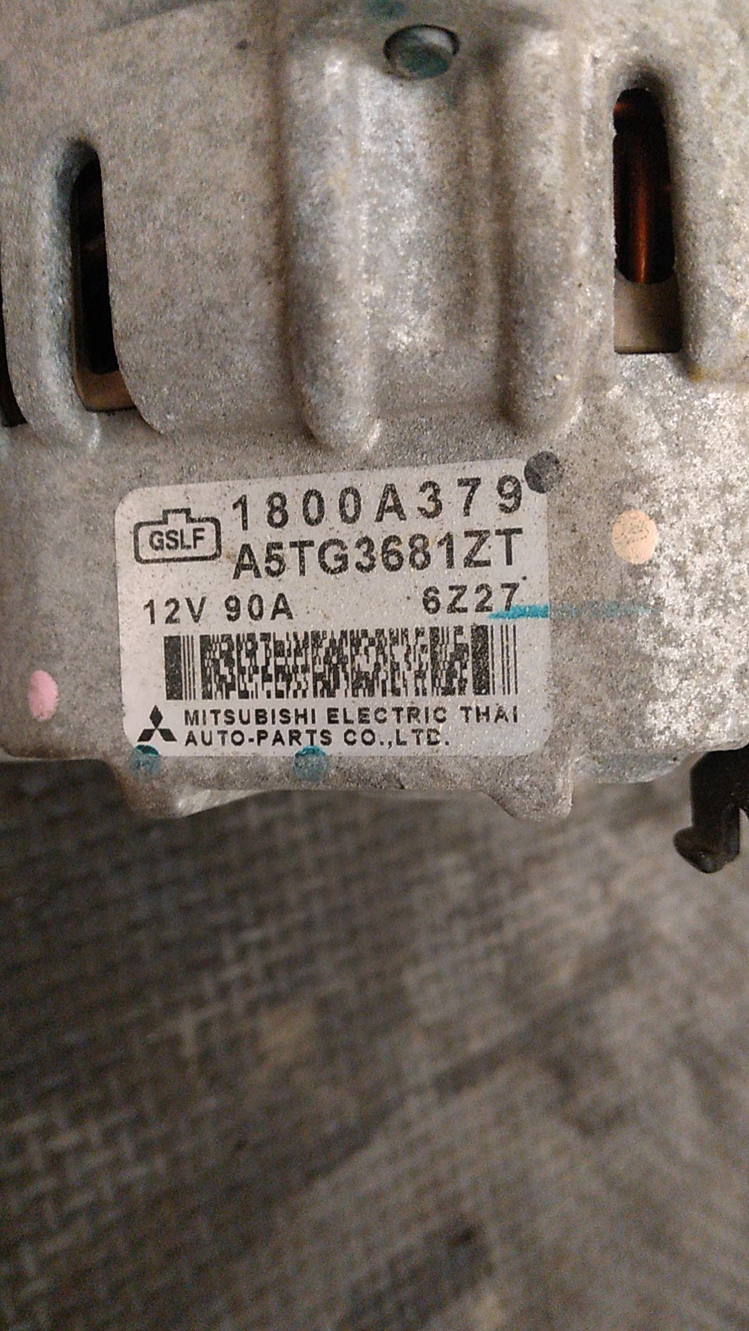 2015-2018 Mitsubishi Triton KK- Alternator- (TAG2593)