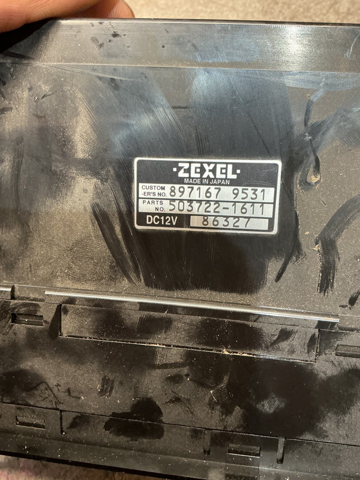 1998 Isuzu Bighorn UBS26GW- Heater Controls- (TAG15706)