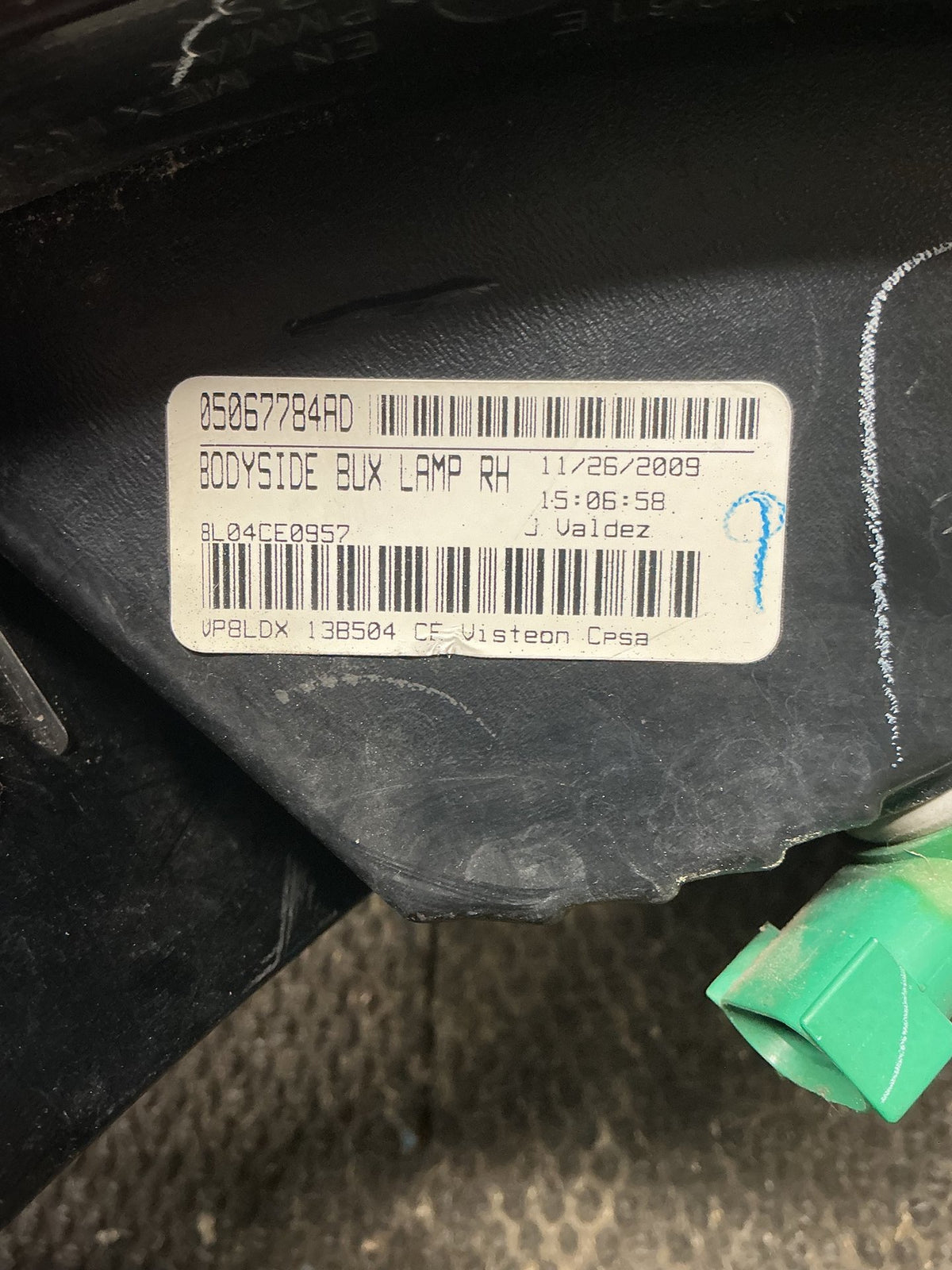 2010 Dodge Journey JC- Right Taillight- (TAG11371) PN: 05067784AD