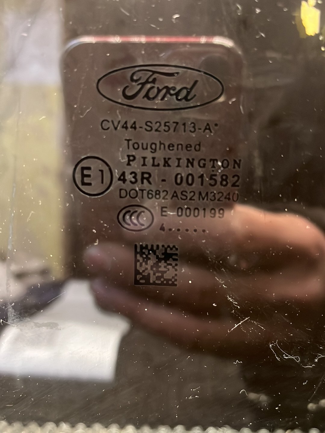 2013 Ford Kuga- Left Rear Door Window- (TAG7865)