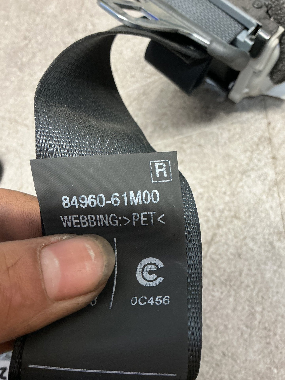 2015 Suzuki SX4 S-Cross 5W074- Right Rear Seat belt- (TAG13594)