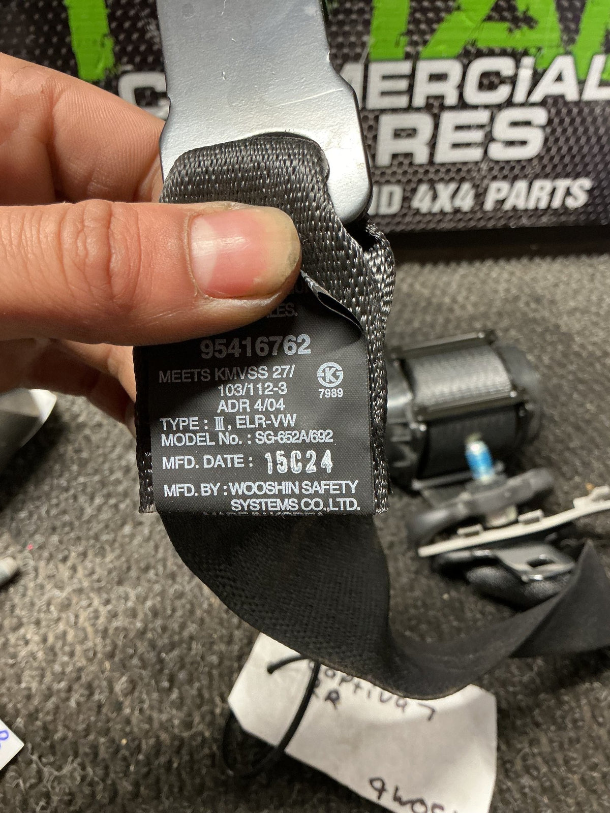 2015 Holden Captiva 7 9W054- Right Rear Seat belt- (TAG10780)