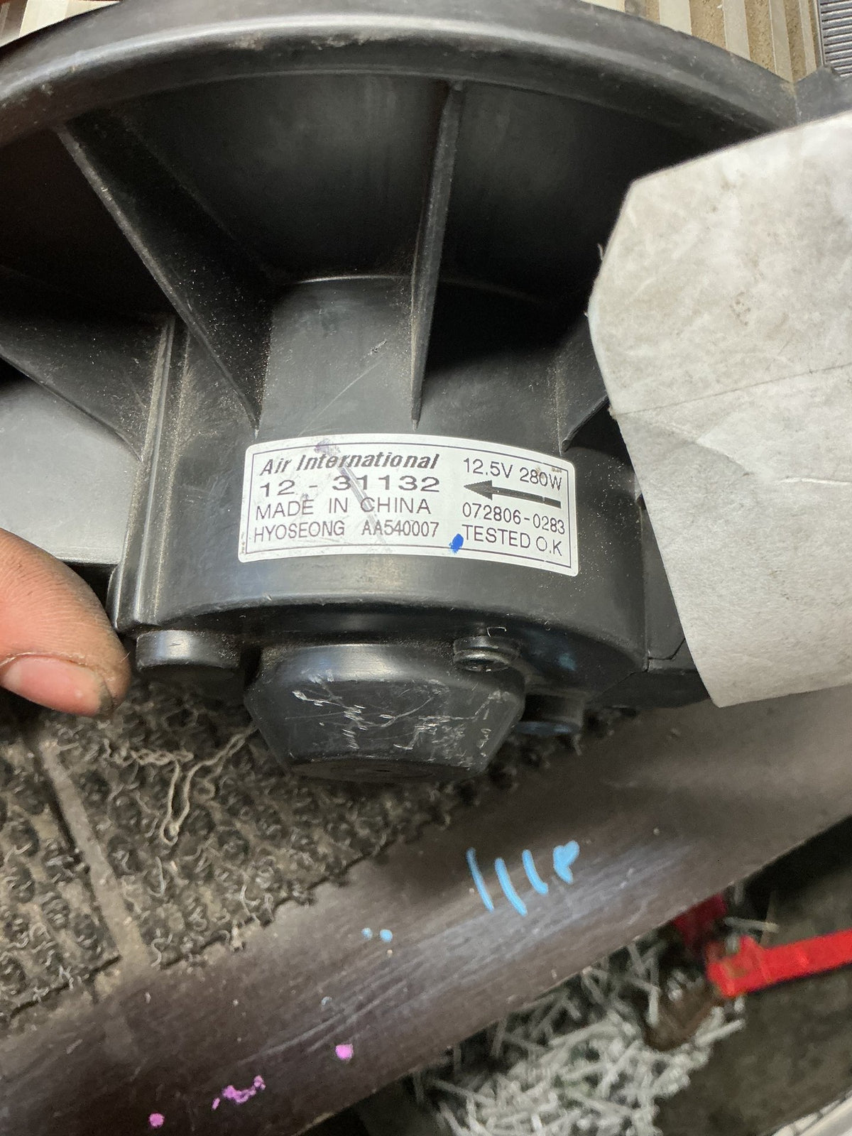 2006 Ford Territory 7W148- Heater Fan Motor- (TAG10662)