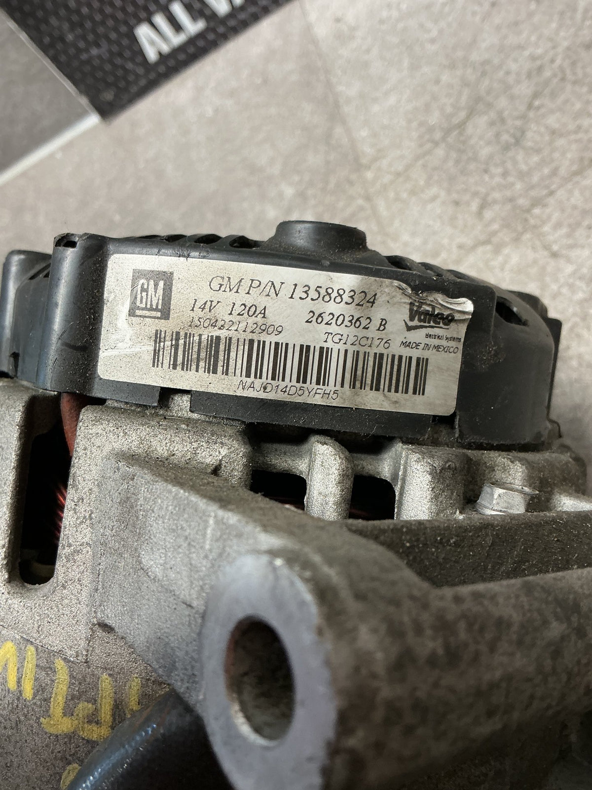 2015 Holden Captiva 5- Alternator- (TAG14855)