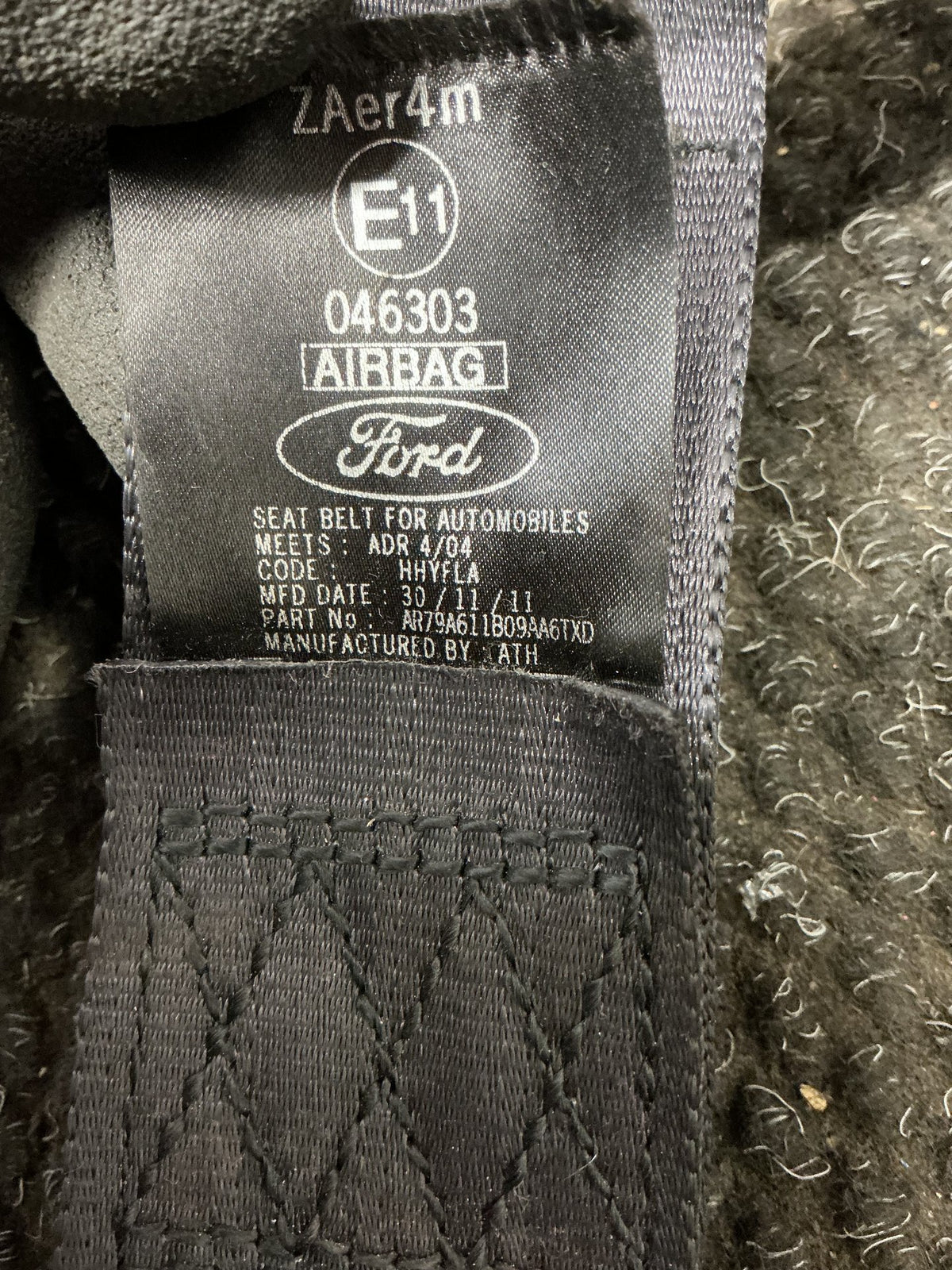 2012 Ford Territory 1W048- Left Front Seat Belt- (TAG10799)