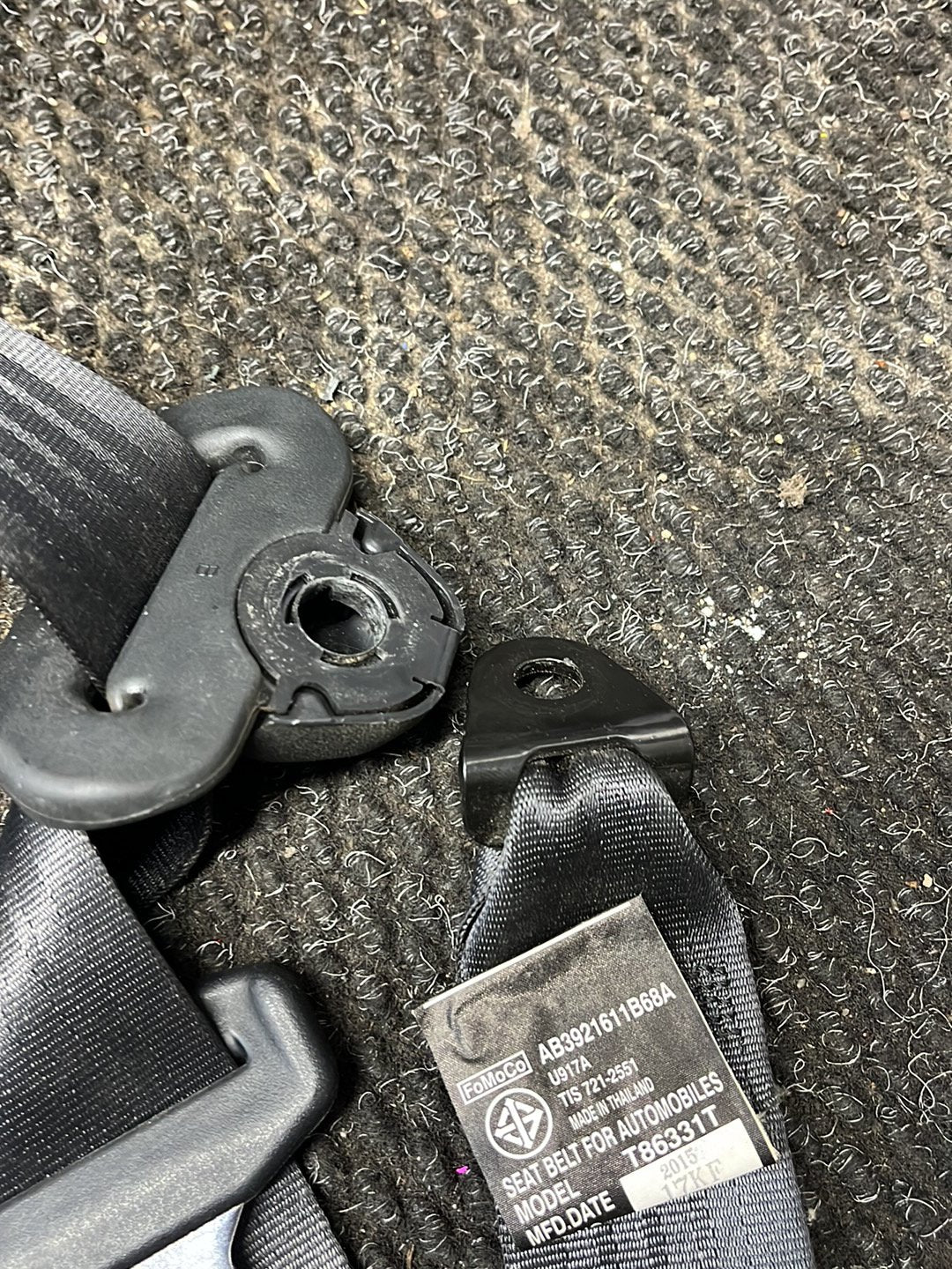 2016 Ford Ranger- Left Rear Seat Belt- (TAG8771)