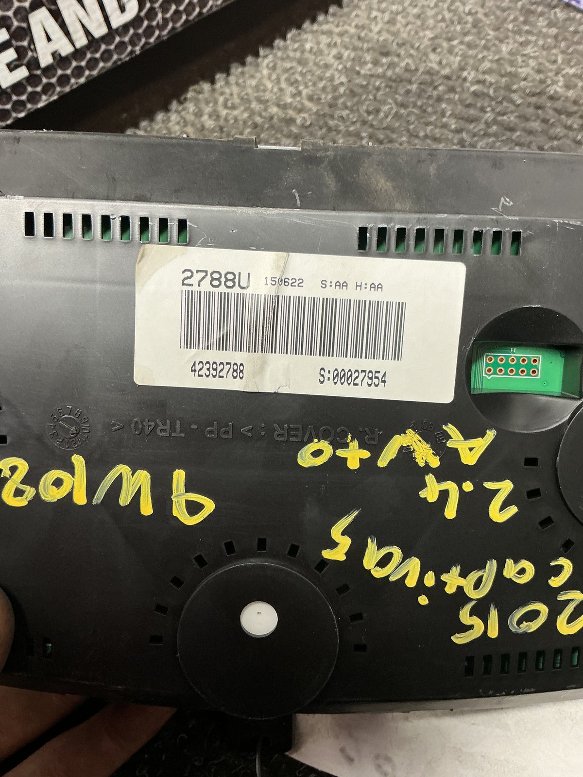 2015 Holden Captiva 5 9W108- Instrument Cluster- (TAG10554)