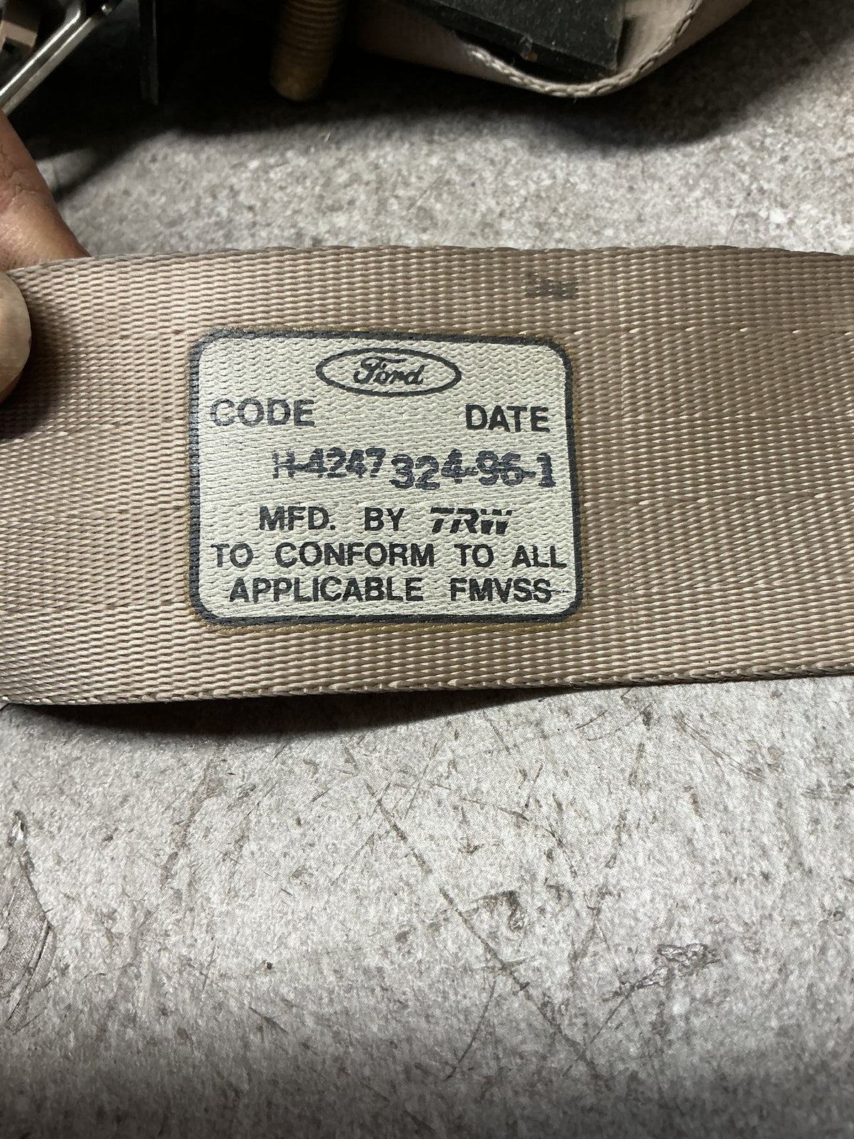 1997 Ford Explorer 3W032- Right Rear Seat belt- (TAG13630)