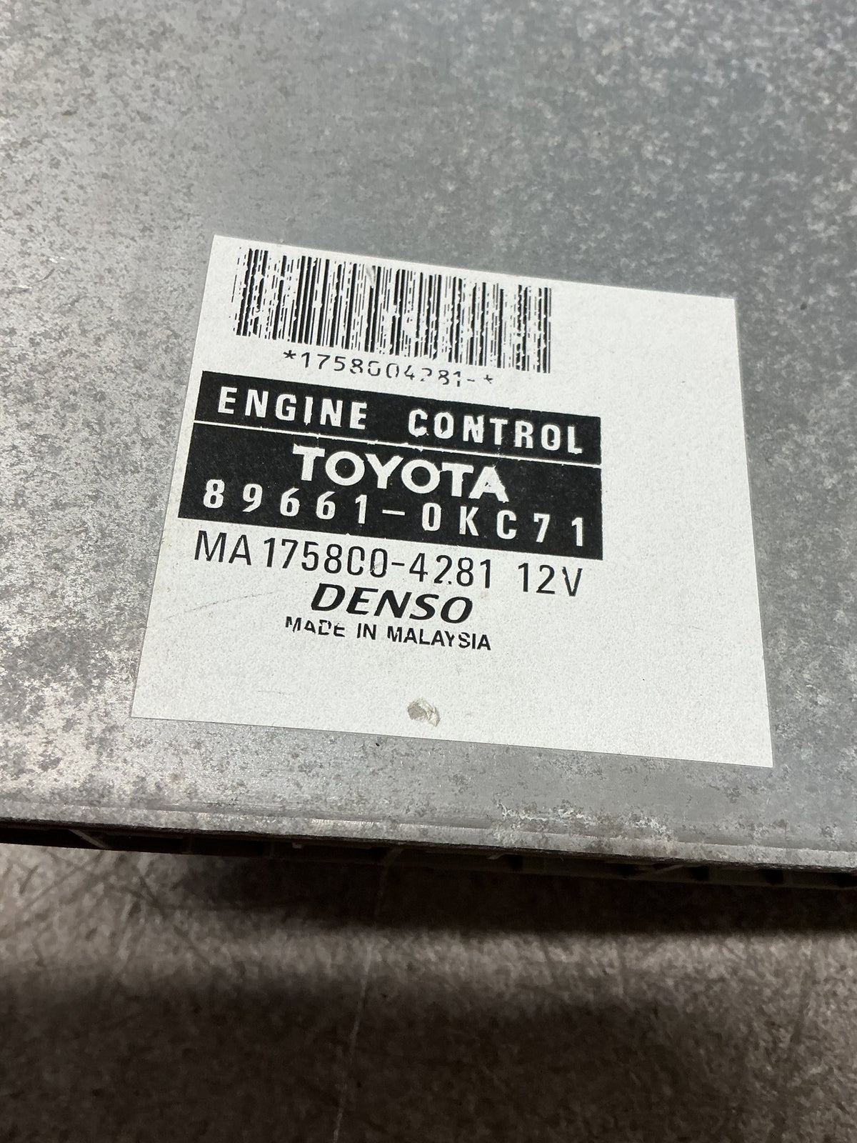 2006-2011 Toyota Hilux VII N10- ECU- (TAG15826)