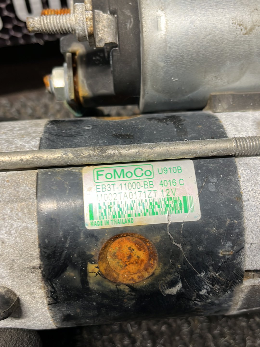 2017 Ford Ranger PXII- Starter Motor- (TAG7546) PN: EB3T-11000-BB
