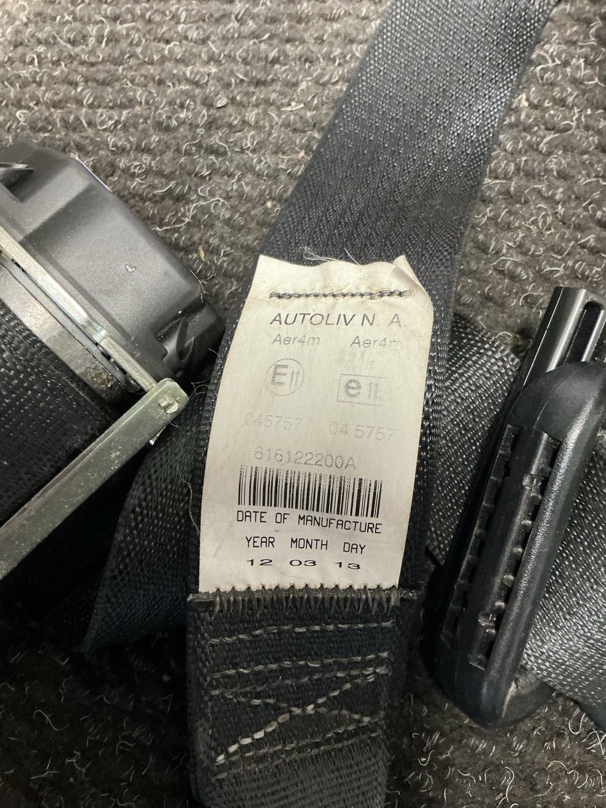2012-2015 Dodge Journey JC- Right Rear Seat belt- (TAG10011)