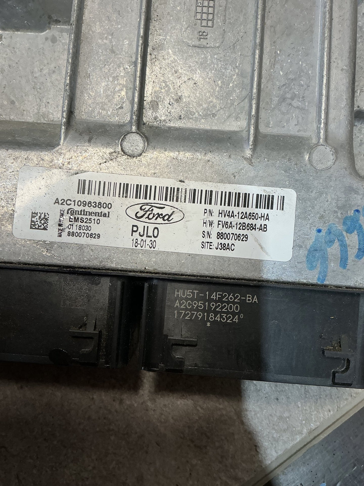 2016-2018 Ford Escape ZG- ECU- (TAG12063) PN: HV4A-12A650-HA