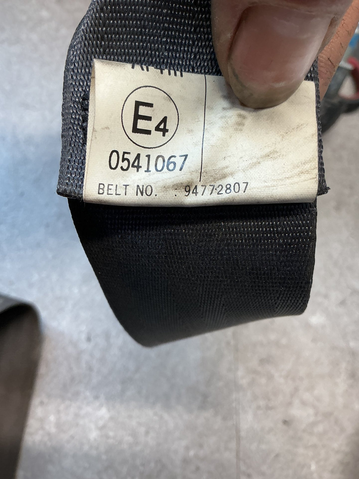 2013 Holden Colorado- Left Rear Seat Belt- (TAG13607) PN: 94772807