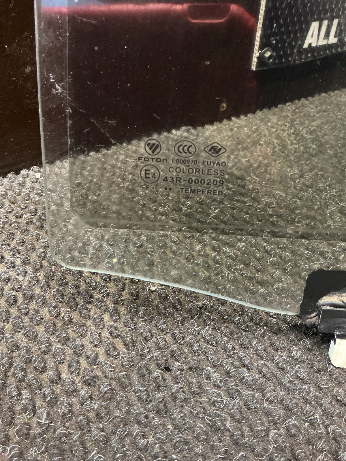 2013-2021 Foton Tunland- Left Rear Door Glass- (TAG10995)