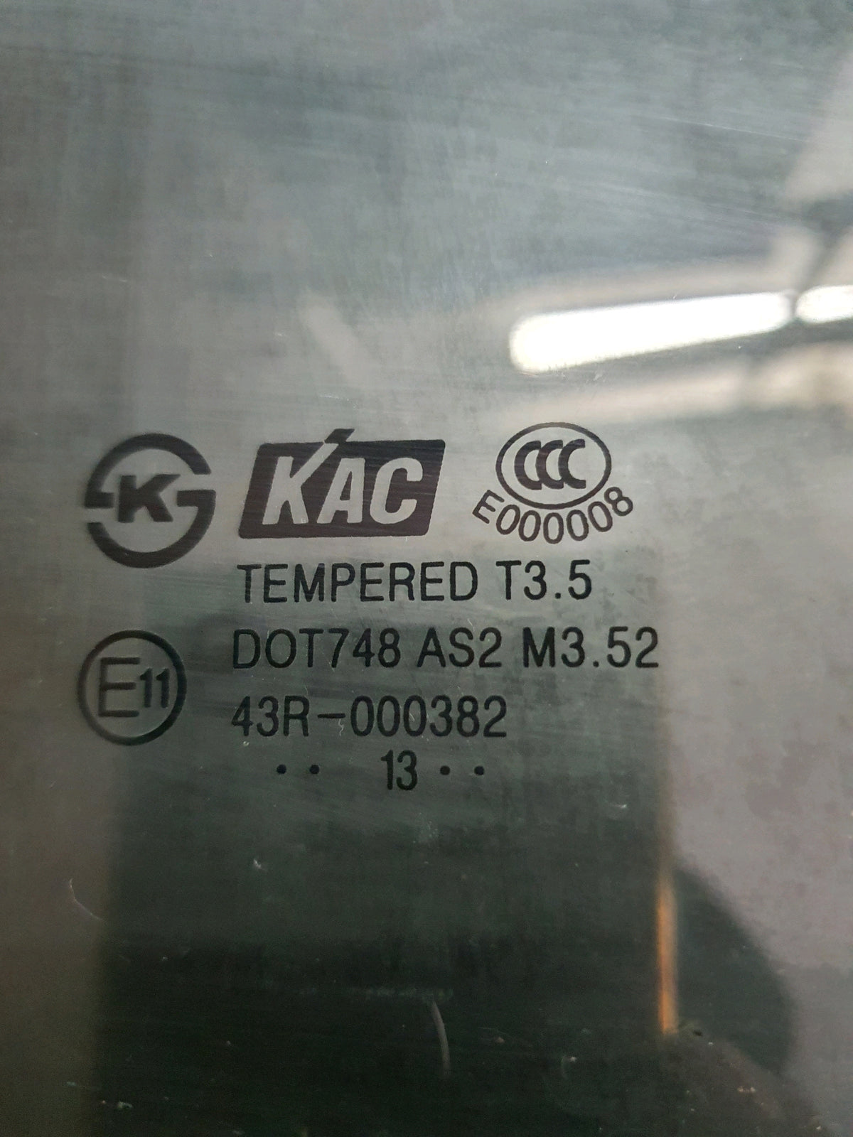 2014 Holden Captiva 7 CG- Right Rear Door Glass- (TAG7426) PN: M3.52