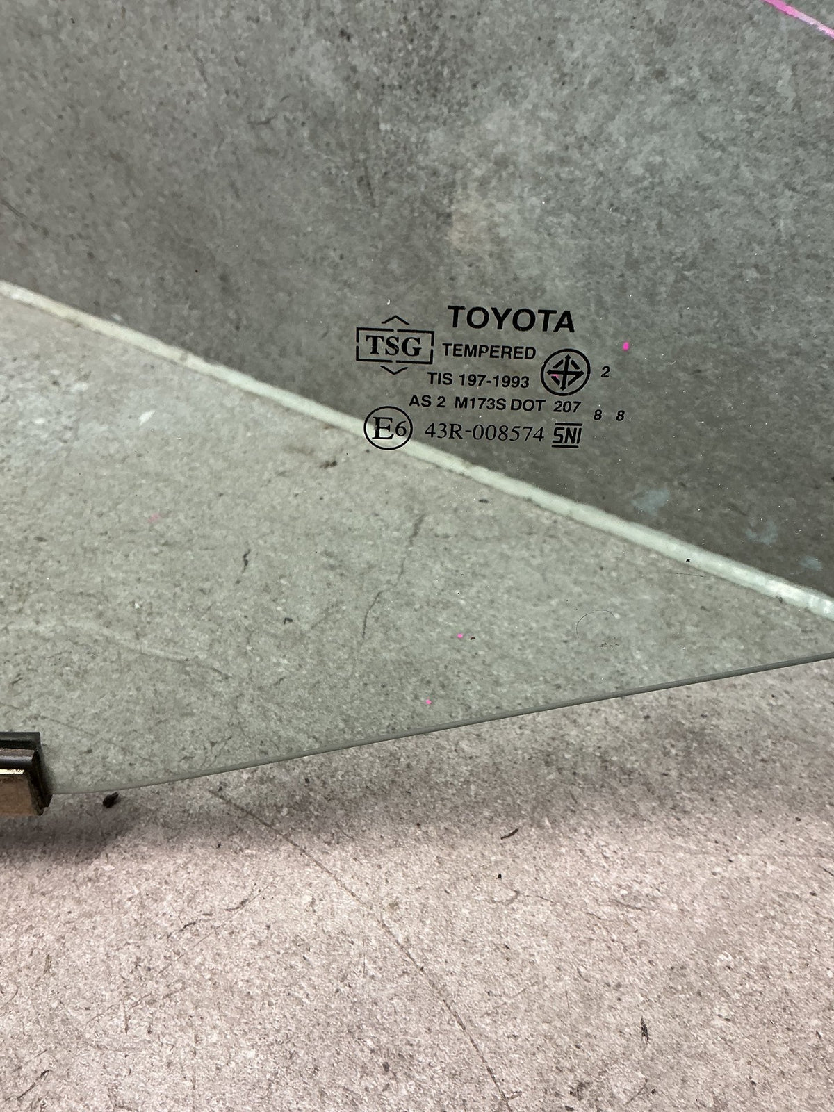 2014 Toyota Hilux- Left Rear Door Glass- (TAG15891) PN: M173S