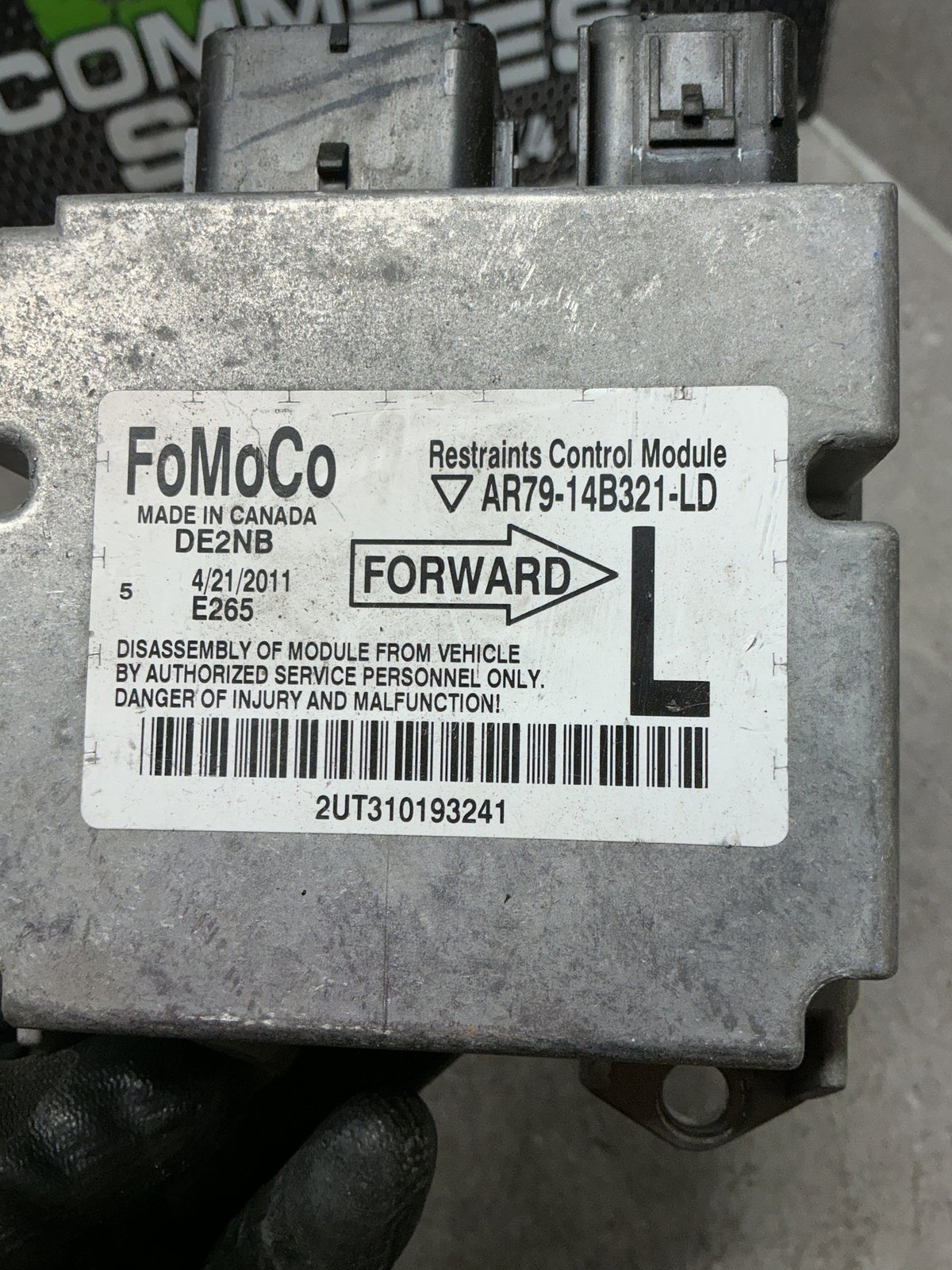 2011 Ford Territory- Airbag Module- (TAG14986)