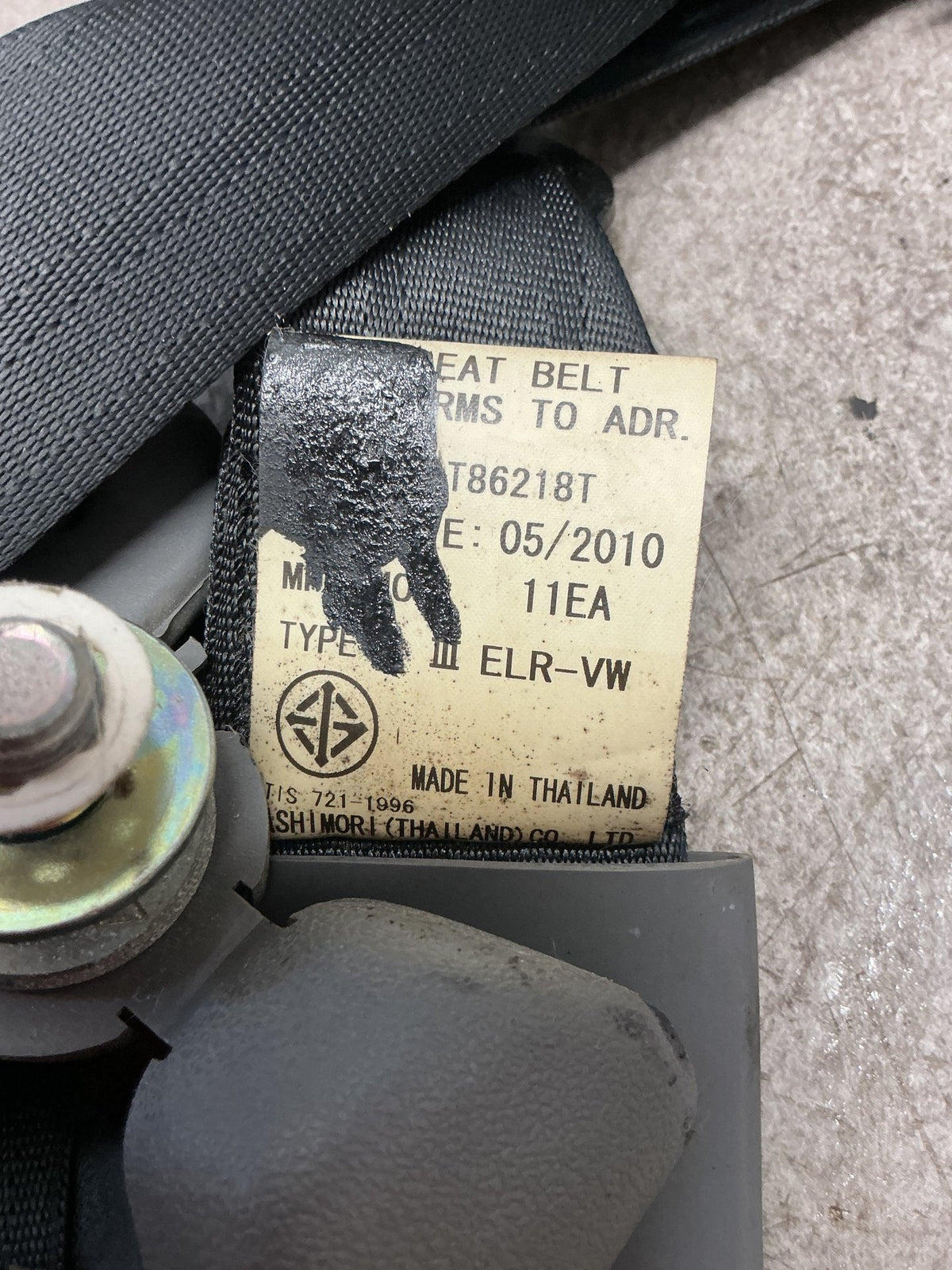 2009-2011 Ford Ranger PK- Left Rear Seat Belt- (TAG14277)