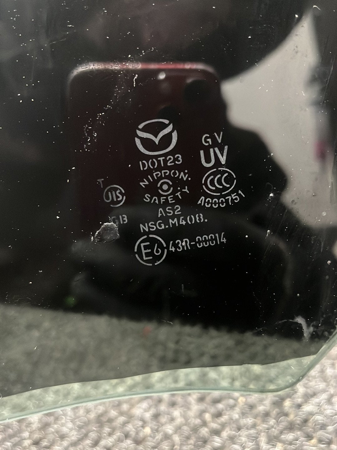 2017 Mazda CX-5- Left Front Door Glass- (TAG8418)