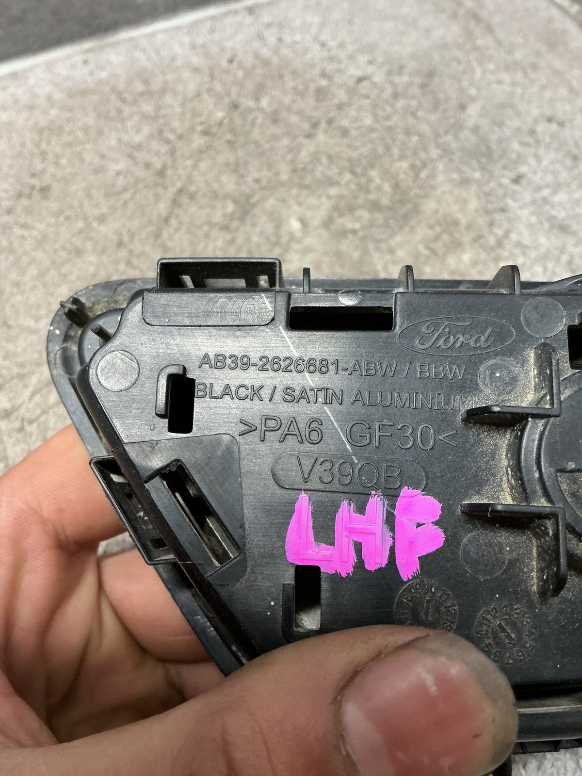 2015-2018 Ford Ranger PXII - Left Rear Door Interior Handle - (TAG17920)
