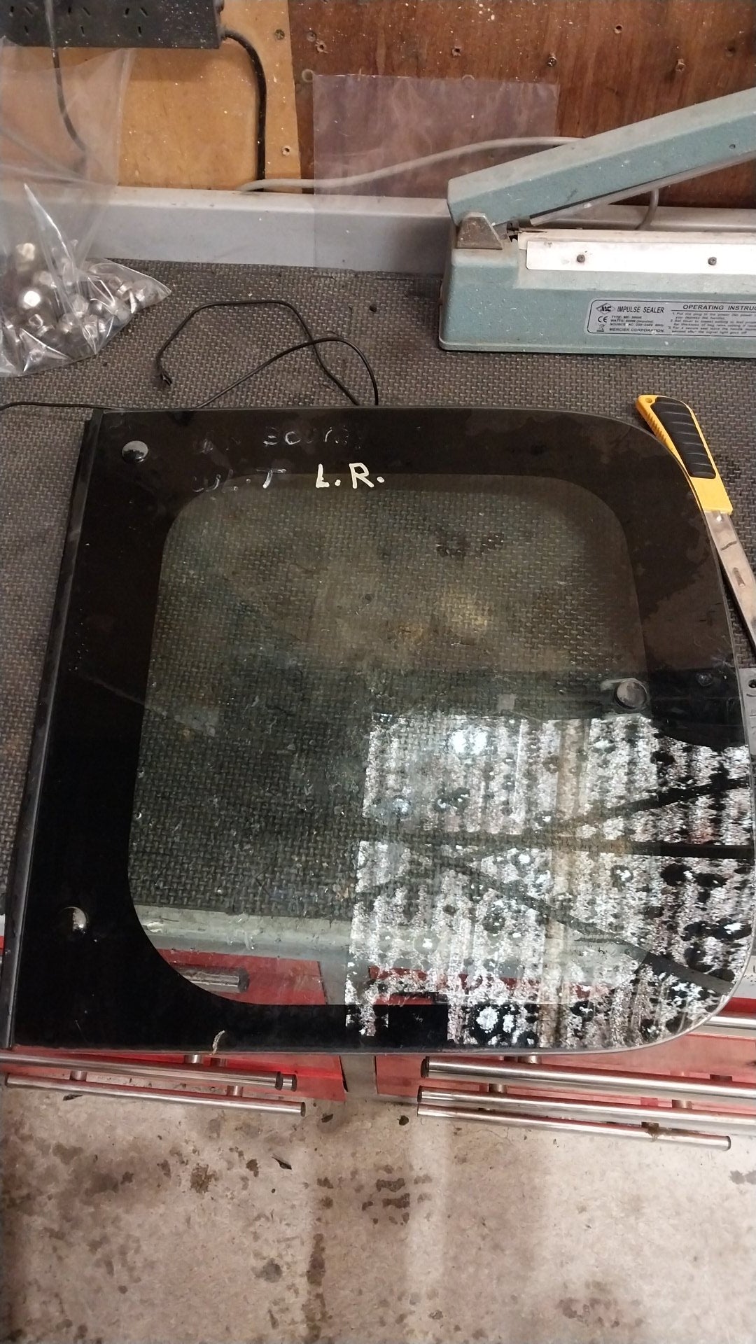 2004 Ford Courier PH- Left Rear Door Window- (TAG1577) PN: M174LR