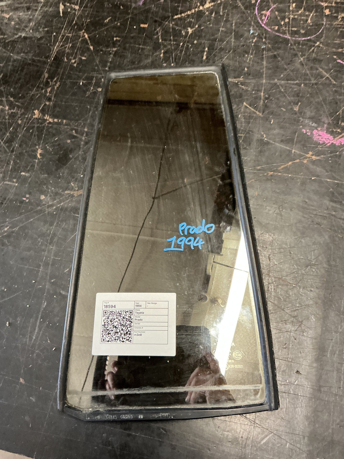 1994 Toyota Prado - Left Rear Quarter Door Glass - (TAG18594)