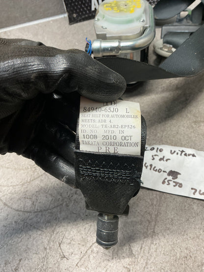 2010 Suzuki Vitara 7W107- Left Front Seat Belt- (TAG14334)