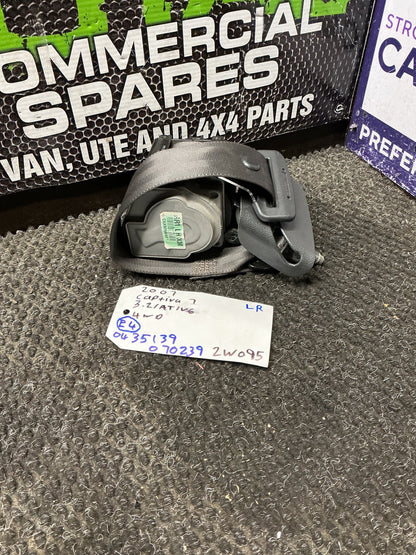2007 Holden Captiva 7 2W095- Left Rear Seat Belt- (TAG10784) PN: SG-627