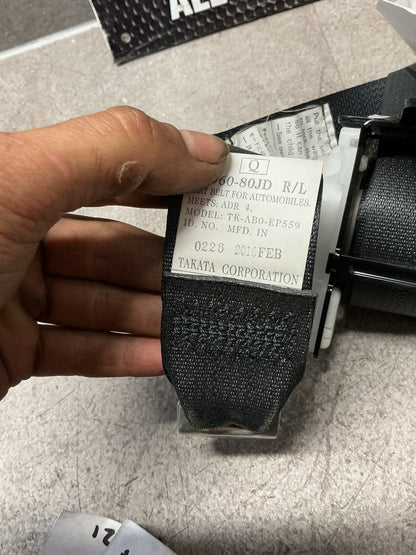 2010 Suzuki SX4 7W061- Left Rear Seat Belt- (TAG13592)