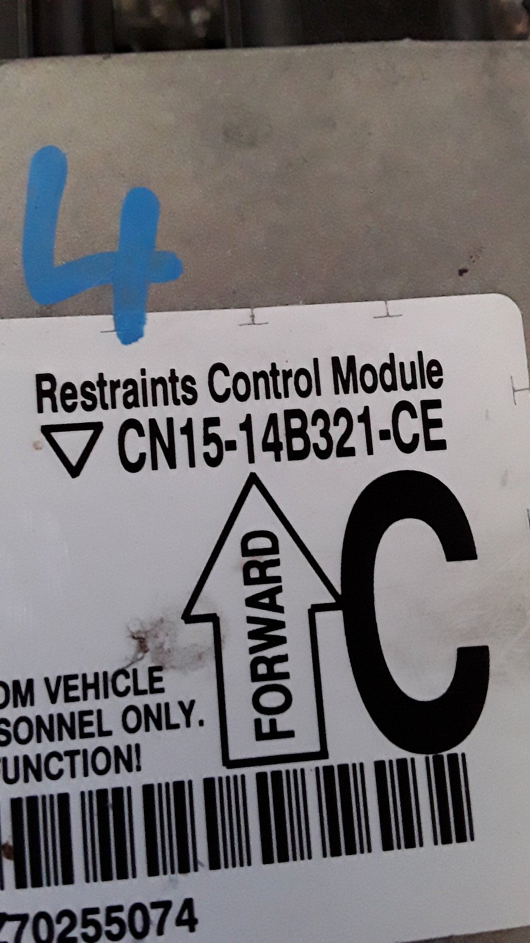 2015 Ford EcoSport TITANIUM 1.5P/6AT/SW- Airbag Module- (TAG5798)