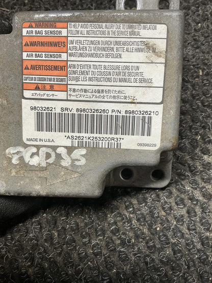 2003 Holden Rodeo RA TFR77- Airbag Module- (TAG11207) PN: 8980326210
