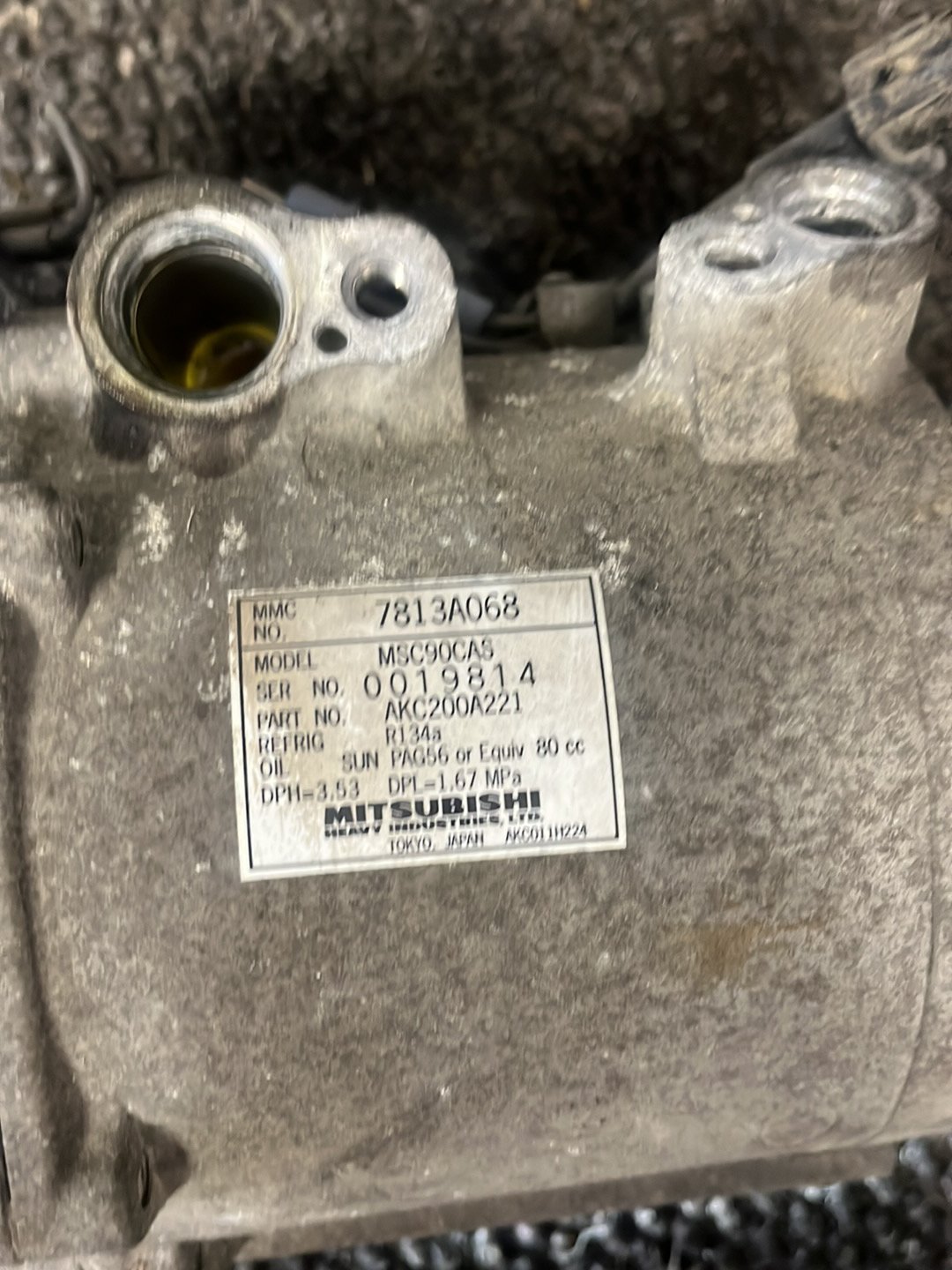 2006 Mitsubishi Outlander II CW*W CW5W- A/C Compressor- (TAG6963)