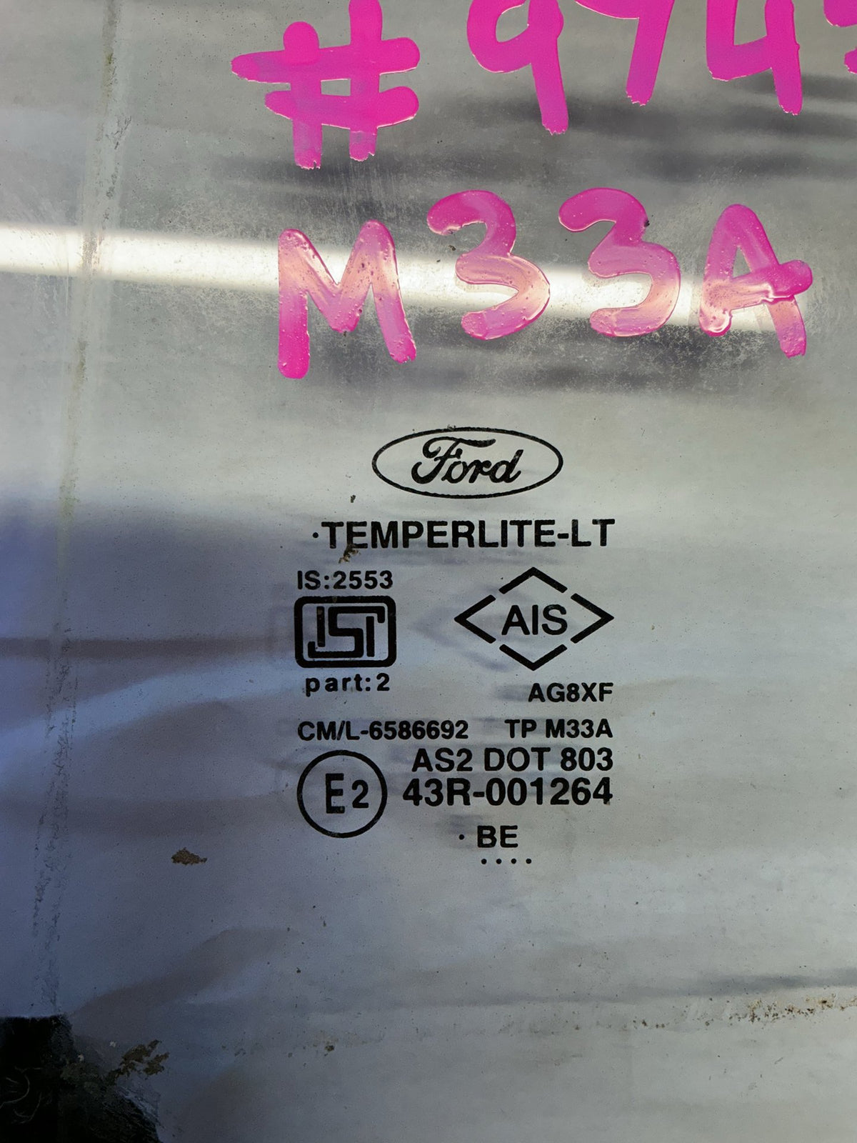 2013-2017 Ford EcoSport BK- Left Rear Door Glass- (TAG9745)