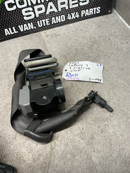 2007 Holden Captiva 7 2W095- Left Front Seat Belt- (TAG14336) PN: 96474657