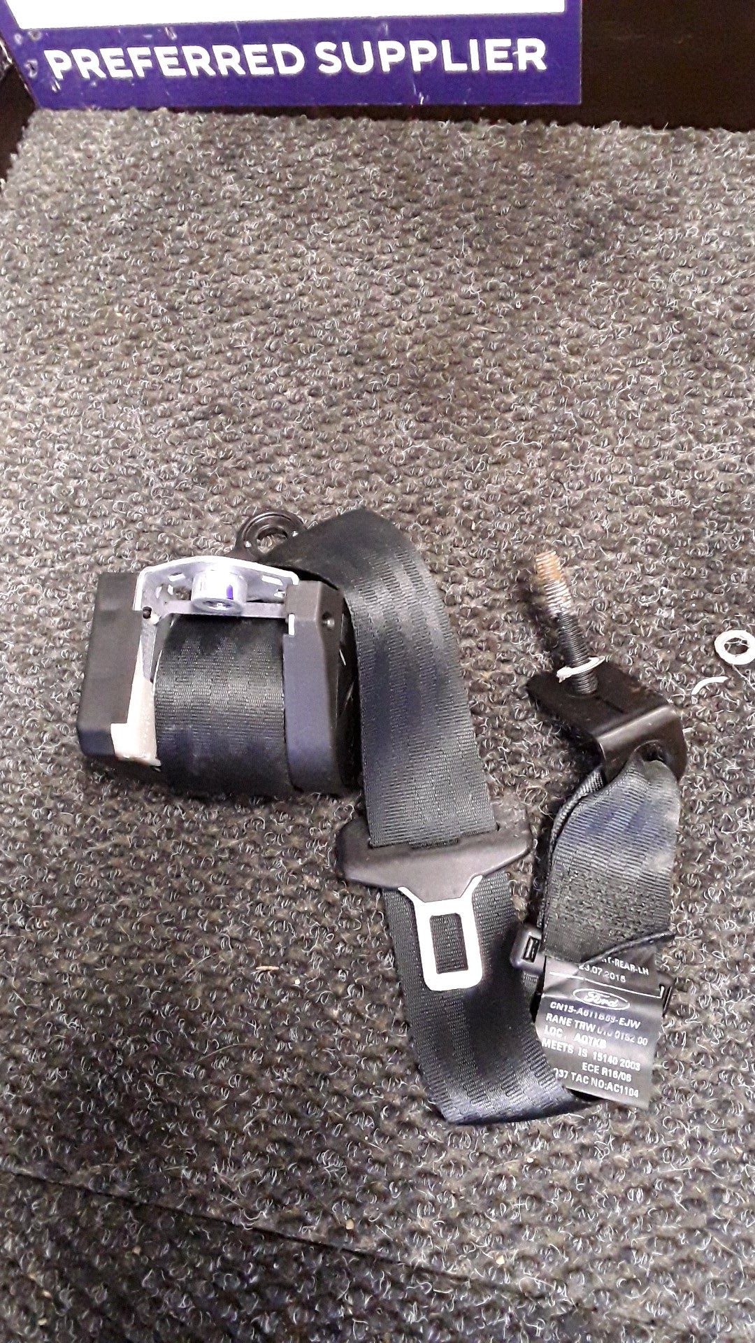 2015 Ford EcoSport TITANIUM 1.5- Left Rear Seat Belt- (TAG6631)