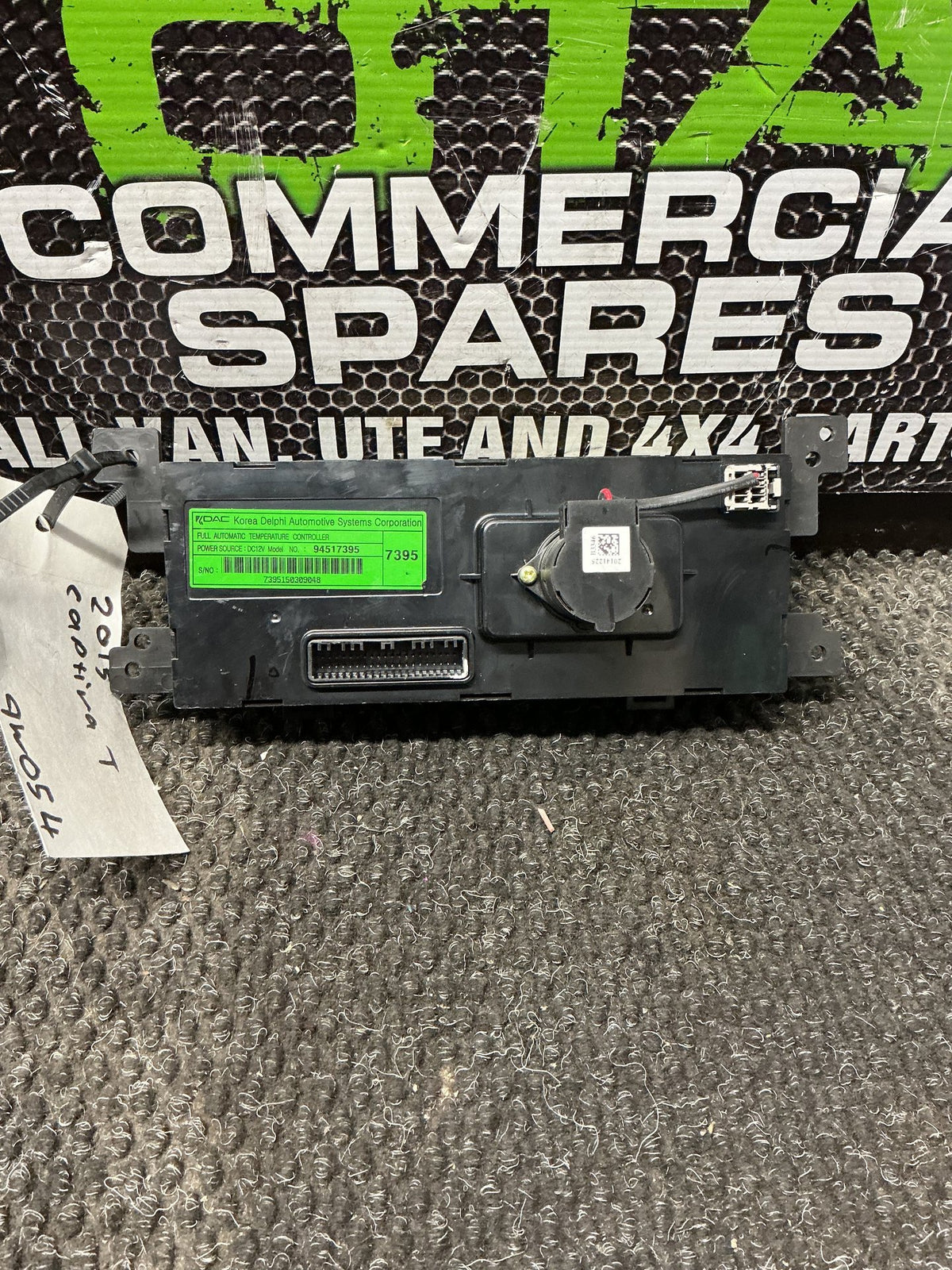 2015 Holden Captiva 7 9W054- Heater Controls- (TAG10657)