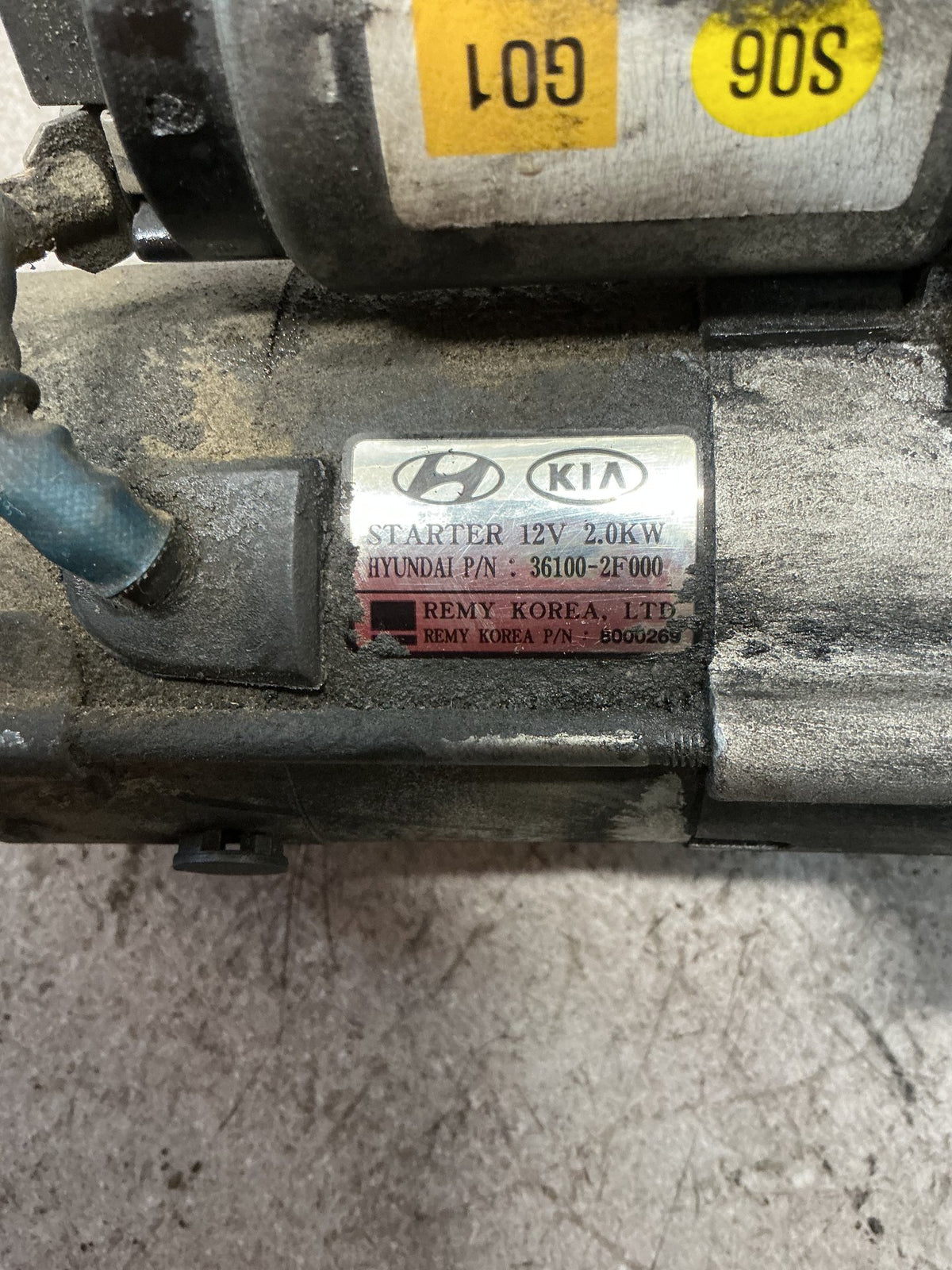 2011 Hyundai Santa Fe- Starter Motor- (TAG14161)
