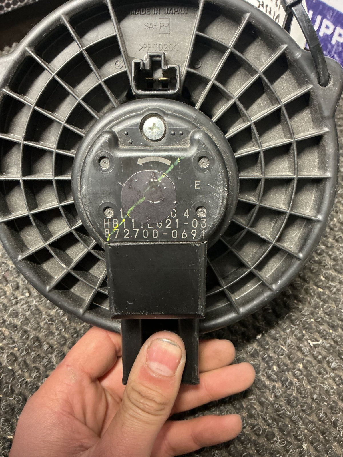 2013 Mazda CX-5 2W064- Heater Fan Motor- (TAG10162)