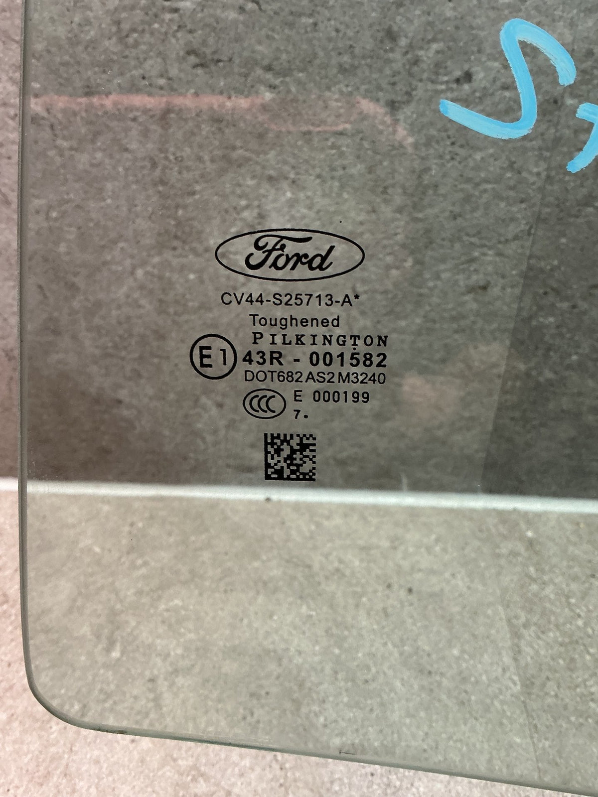 2018 Ford Escape ZG- Left Rear Door Glass- (TAG12347) PN: M3240