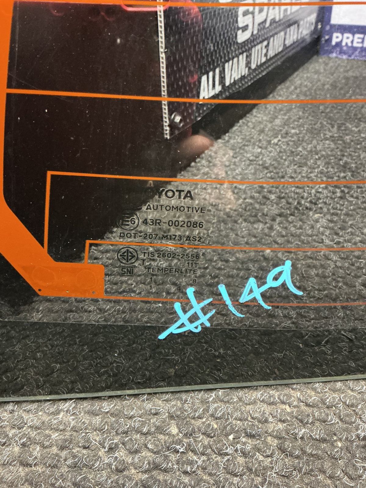 2015 Toyota Hilux VIII N130- Rear Screen Window- (TAG10051)