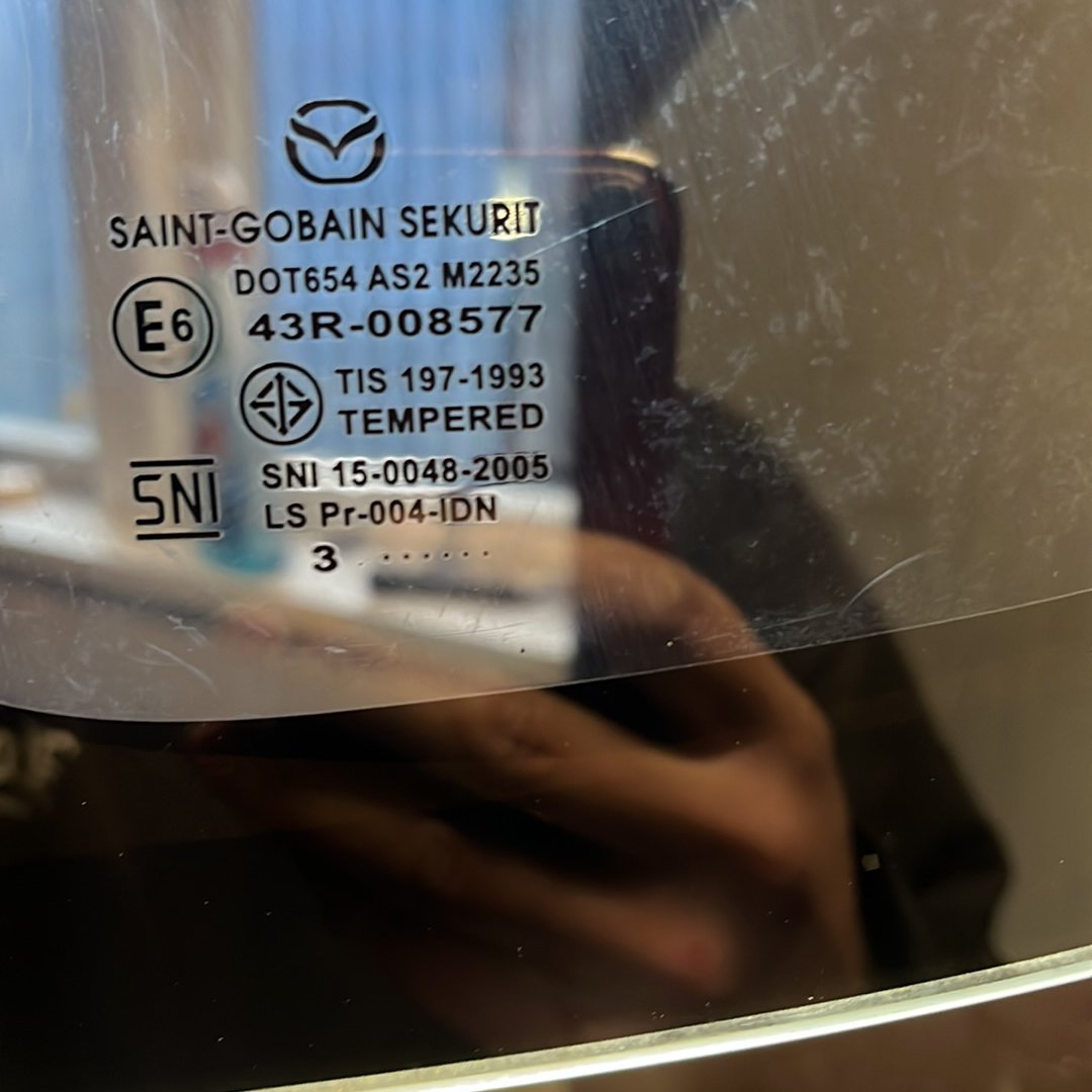 2016 Mazda BT-50- Left Rear Door Glass- (TAG8352)
