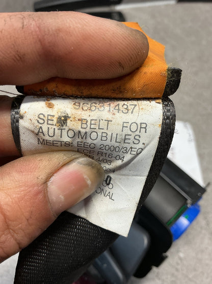 2007 Holden Captiva 7 2W095- Rear Centre Seat Belt- (TAG13598)