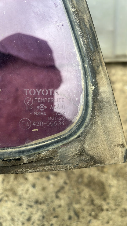 1989-1995 Toyota Hilux II N130- Left Rear Quarter Door Glass- (TAG6842)