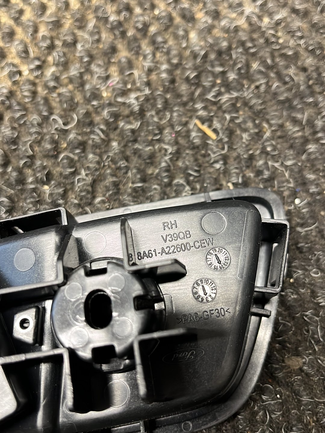 2014 Ford EcoSport- Right Rear Door Interior Handle- (TAG8972)