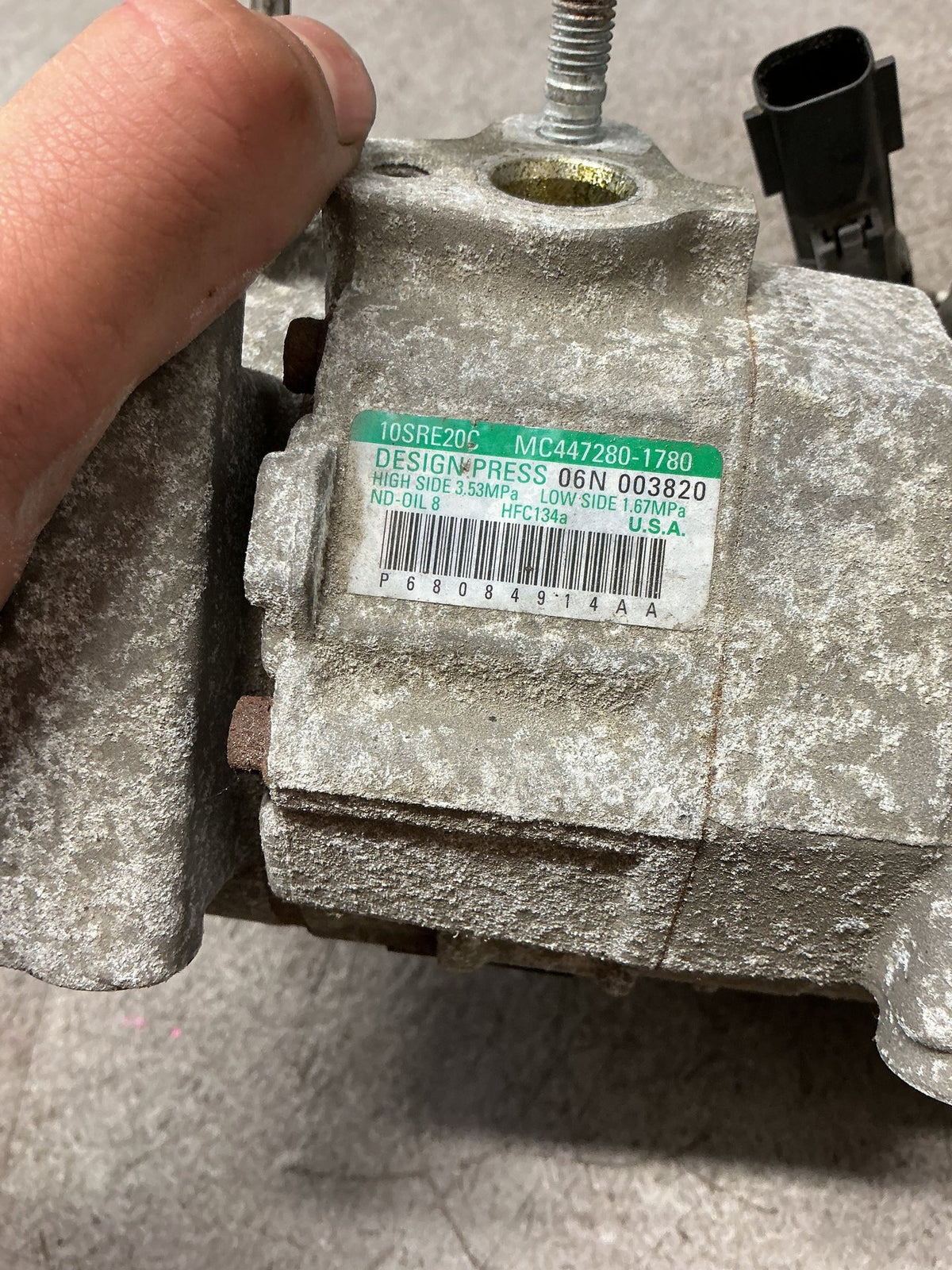 2012 Dodge Journey JC- A/C Compressor- (TAG15744) PN: P68084914AA