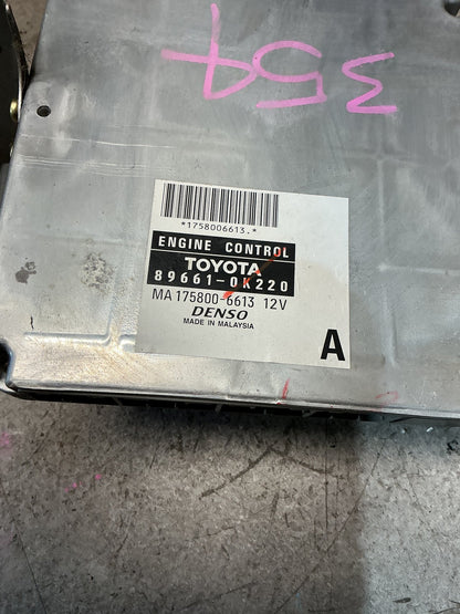 2006 Toyota Hilux- ECU- (TAG15581) PN: 89661-0K220